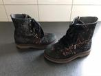 Meisjes hoge schoenen / boots zwart glitter Red Rag mt 25, Gebruikt, Red Rag, Meisje, Schoenen