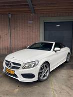 Mercedes-Benz C-Klasse C180 157pk 2017 Wit, Auto's, Achterwielaandrijving, Zwart, Cabriolet, Wit
