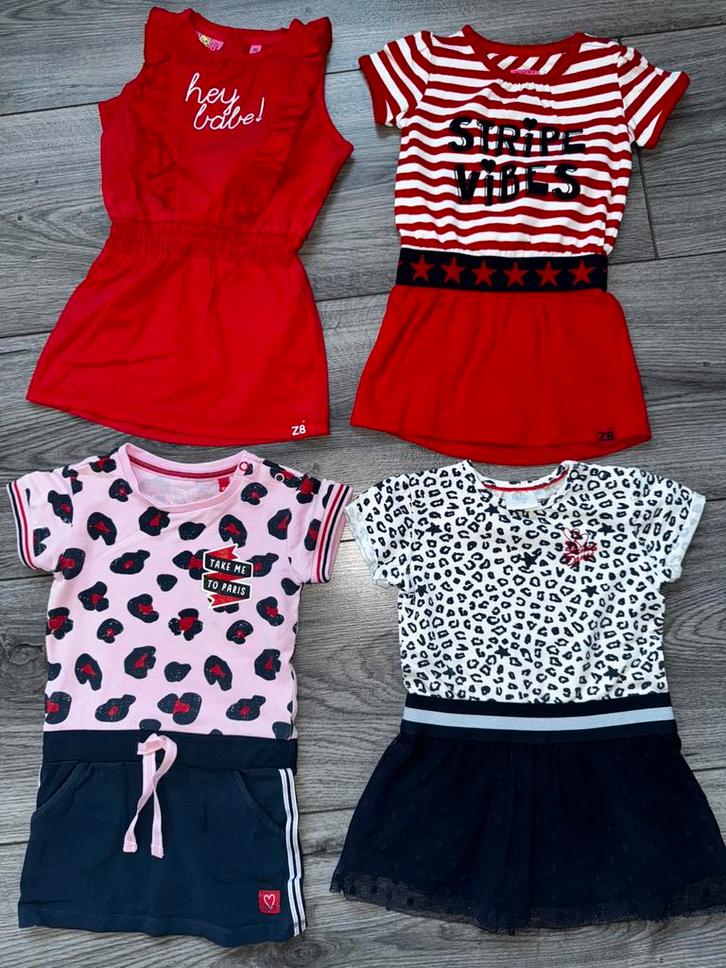 4 toffe zomer jurkjes als nieuw, Kinderen en Baby's, Babykleding | Maat 80, Zo goed als nieuw, Meisje, Jurkje of Rokje, Ophalen of Verzenden