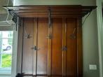Antieke Houten Wandkapstok, Gebruikt, 150 tot 200 cm, Hout, Ophalen