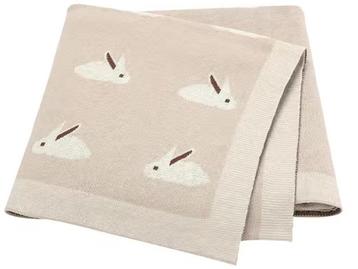 Il Bambini - Beige babydeken met konijntjes beschikbaar voor biedingen