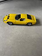 Lamborghini Miura 1:18 - Geel, Hobby en Vrije tijd, Modelauto's | 1:18, Ophalen of Verzenden, Gebruikt, Auto, Overige merken