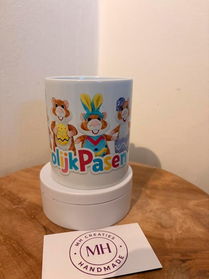 Mok paas hamsters/ hamster mok, Huis en Inrichting, Keuken | Servies, Nieuw, Overige typen, Overige stijlen, Keramiek, Ophalen of Verzenden