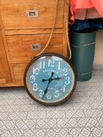 Vintage Wandklok - Antiek Look, Ophalen, Zo goed als nieuw, Analoog, Wandklok