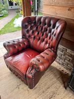 Chesterfield fauteuil Springvale, Huis en Inrichting, Fauteuils, Ophalen, Gebruikt, 75 tot 100 cm, Leer