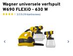 Wagner W690 FLEXIO Verfspuit - Gebruikt, Doe-het-zelf en Verbouw, Gebruikt, Geel, Ophalen of Verzenden, Verf