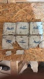 Delfts blauwe tegeltjes 17de eeuw, Antiek en Kunst, Antiek | Keramiek en Aardewerk, Ophalen