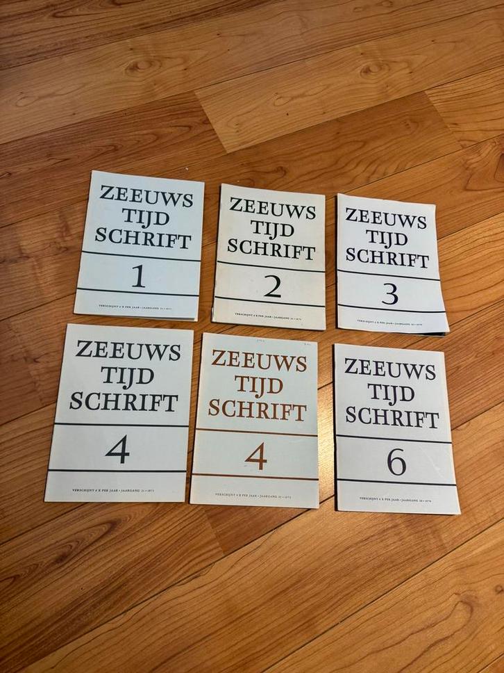 6x Zeeuws Tijdschrift - Jaargang 1970, Boeken, Tijdschriften en Kranten, Gelezen, Overige typen, Ophalen of Verzenden