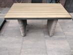 rotan tuintafel lengte130 breete70 hoogte 70, Tuin en Terras, Tuintafels, Ophalen, Gebruikt, Rond