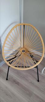 Gele stoel, draadstoel, Huis en Inrichting, Stoelen, Ophalen, Gebruikt, Overige kleuren, Twee