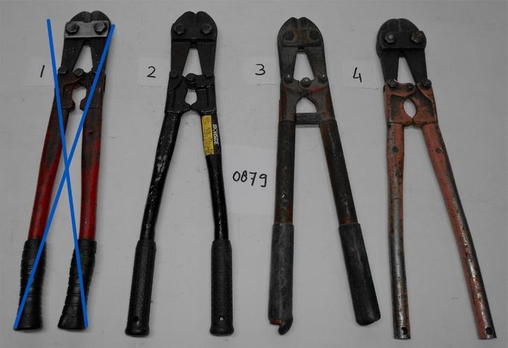 Boutenschaar, betonijzerschaar, Facom, Ironside, Germany, Doe-het-zelf en Verbouw, Gereedschap | Handgereedschap, Gebruikt, Ophalen of Verzenden