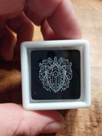 Laser gravure op onyx 30x30mm goudsmid, Ophalen of Verzenden