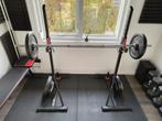 Complete workout set, bankdrukken, dumbells, matten etc., Sport en Fitness, Ophalen, Zo goed als nieuw, Benen, Fitnessbank