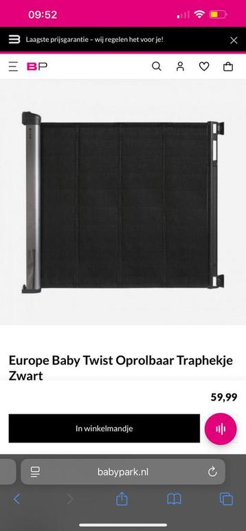 Kidsriver twist oprolbaar traphekje zwart beschikbaar voor biedingen