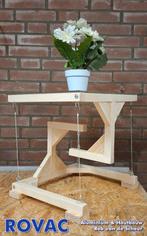 zweeftafeltje of bijzettafeltje, Ophalen, Minder dan 45 cm, Minder dan 55 cm, Vierkant