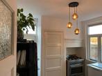 Nova Luce Spada Messing hanglamp 3-in-1 Smoked Glass, Huis en Inrichting, Ophalen, Zo goed als nieuw, Glas, 50 tot 75 cm