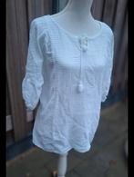 Witte mousseline blouse 1 maat, Kleding | Dames, Blouses en Tunieken, Made in Italy, Ophalen of Verzenden, Zo goed als nieuw, Wit