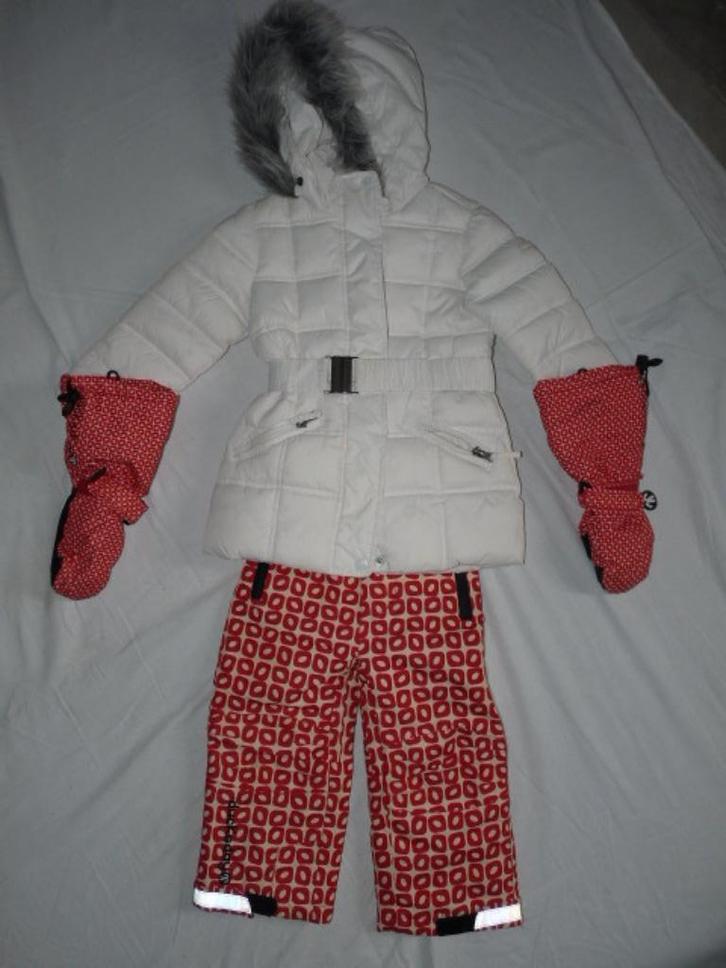Skipak. Jas Palomino. Skibroek Ducksday. Maat 92 / 98, Kinderen en Baby's, Kinderkleding | Maat 92, Gebruikt, Meisje, Setje, Ophalen of Verzenden