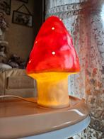 Vintage Heico Paddestoel Lampje, Kunststof, Gebruikt, Vintage, Ophalen of Verzenden