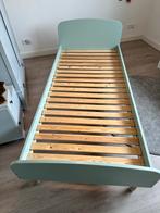 Mintgroen Flexa Play Eenpersoonsbed met Lattenbodem, Ophalen, Gebruikt, 70 tot 85 cm, Lattenbodem