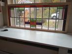 Mooi langwerpig glas in lood raam voor 55 afhalen!!, Antiek en Kunst, Antiek | Glas en Kristal, Ophalen