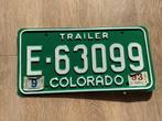 Kentekenplaat Colorado - Trailer, Verzamelen, Overige Verzamelen, Ophalen of Verzenden