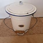 Vintage Emaille Luieremmer/Toilet Emmer, Ophalen
