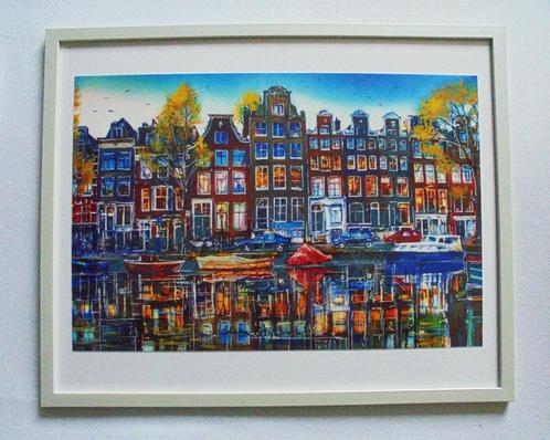 Elena Polyakova.Prinsengracht Amsterdam., Antiek en Kunst, Kunst | Schilderijen | Klassiek, Ophalen of Verzenden