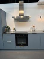 Complete Showroomkeuken 60% korting, Huis en Inrichting, Ophalen, Blauw, Nieuw, Enkelwandige keuken