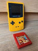 GameBoy Color (geel) met Pokémon Red, Ophalen, Zo goed als nieuw, Game Boy Color, Met games