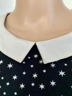 G700 Maison Scotch maat 2=36=S jurk jurkje zwart/wit sterret, Zwart, Zo goed als nieuw, Maat 36 (S), Boven de knie