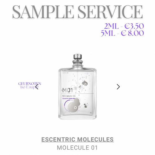 Sample service • Escentric Molecules - Molecule 01, Sieraden, Tassen en Uiterlijk, Uiterlijk | Parfum, Ophalen of Verzenden
