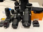Nikon D7200 met veel lenzen en accessoires, Ophalen of Verzenden, Gebruikt, Telelens