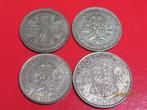 No.310-4x Engeland  2 Shil. + Forijn + 1/2 Crown zilver munt, Ophalen of Verzenden, Overige landen, Losse munt, Zilver