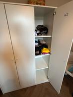 Witte IKEA Kleppstad Kledingkast met 3 Deuren, Ophalen, Overige materialen, Gebruikt, 100 tot 150 cm