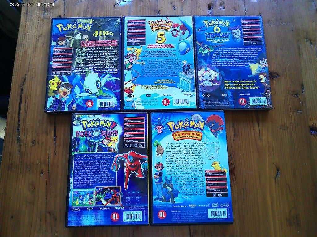 Pokemon / DVD / tekenfilms / 4 5 6 7 en 8 / Manga, Alle leeftijden, Ophalen of Verzenden, Gebruikt, Anime (Japans)