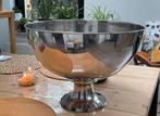 Wijnkoeler champagnekoeler RVS punch bowl 40 cm doorsnede, Rond, Gebruikt, Ophalen of Verzenden