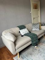 Leen Bakker Lilly 3-zits bank – beige – zo goed als nieuw, Huis en Inrichting, Banken | Bankstellen, Ophalen, Driepersoons, 75 tot 100 cm