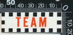 Sticker: Team, Verzenden, Zo goed als nieuw, Bedrijf of Vereniging