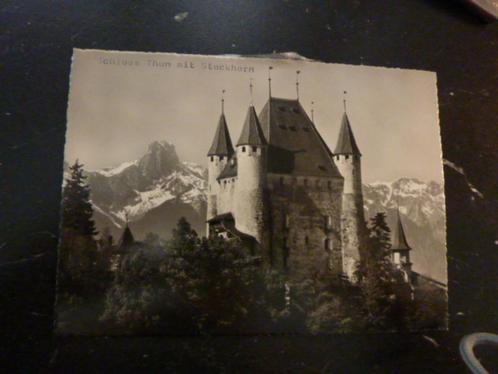 Ansicht Zwitserland - Thun Schloss mit Stockhorn, Verzamelen, Ansichtkaarten | Buitenland, Ongelopen, Overig Europa, Verzenden