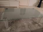 Gratis!!Glazen salontafel, Huis en Inrichting, Tafels | Salontafels, Gebruikt, 100 tot 150 cm, Minder dan 50 cm, Rechthoekig