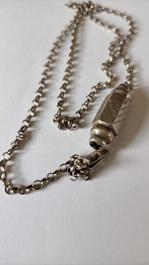 Oude antieke 8 jes jasseronketting met Slot, Sieraden, Tassen en Uiterlijk, Antieke sieraden, Ketting, Overige materialen, Verzenden