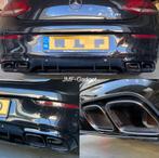 Mercedes C205 W205 S205 AMG Diffuser Uitlaat Spoiler Zwart, Auto diversen, Tuning en Styling, Ophalen