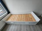 Ikea Brimnes Uitschuifbed + 2 Lades, Ophalen, Wit, Tweepersoons, Overige maten