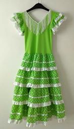 Spaanse / flamenco jurk met bijpassende schoenen, Ophalen of Verzenden, Gebruikt, 146 t/m 152, Meisje