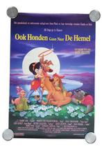 Posters All Dogs got Heaven / Ook Honden gaan naar de Hemel, Ophalen of Verzenden, Zo goed als nieuw, Rechthoekig Staand, Film en Tv