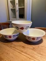 3 Boerenbont schalen, Ophalen of Verzenden, Aardewerk, Boerenbont, Schaal of Schalen
