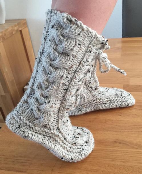 Patroon!! Kabel boots voor kinderen, Hobby en Vrije tijd, Breien en Haken, Nieuw, Breien, Patroon of Boek, Verzenden