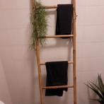 Houten ladder voor handdoeken, Ophalen of Verzenden, Gebruikt, Bruin, Handdoekenrek