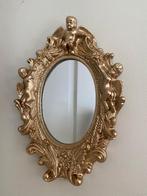 Oude gouden decoratieve spiegel in barok stijl, Huis en Inrichting, Ophalen of Verzenden, Rechthoekig, Minder dan 50 cm, Minder dan 100 cm